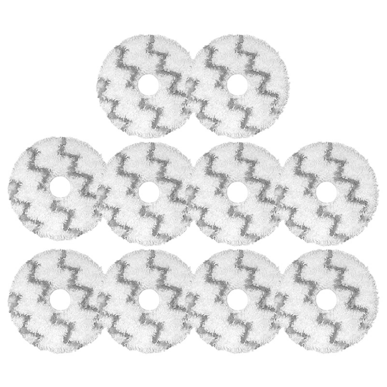Genterun 10 Pcs Replacement Mop Cloth, Compatible For Xiaomi, Compatible For Roidmi, Eva Self-Cleaning Emptying Robot Vacuum Sdj06rm Spare Parts Mop Rags Fit Accessories(10 Pcs)