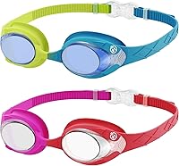 Vista 9 de OutdoorMaster - Gafas de natación de ajuste rápido para niños (2 unidades)