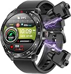 Montres intelligentes pour les hommes avec des écouteurs à l'intérieur (Réponse/Faites appel), 1.52" Fitness Tracker avec 100+ Modes de sport et dossiers de sport, Smartwatchs étanches avec moniteur de santé pour iPhone Android