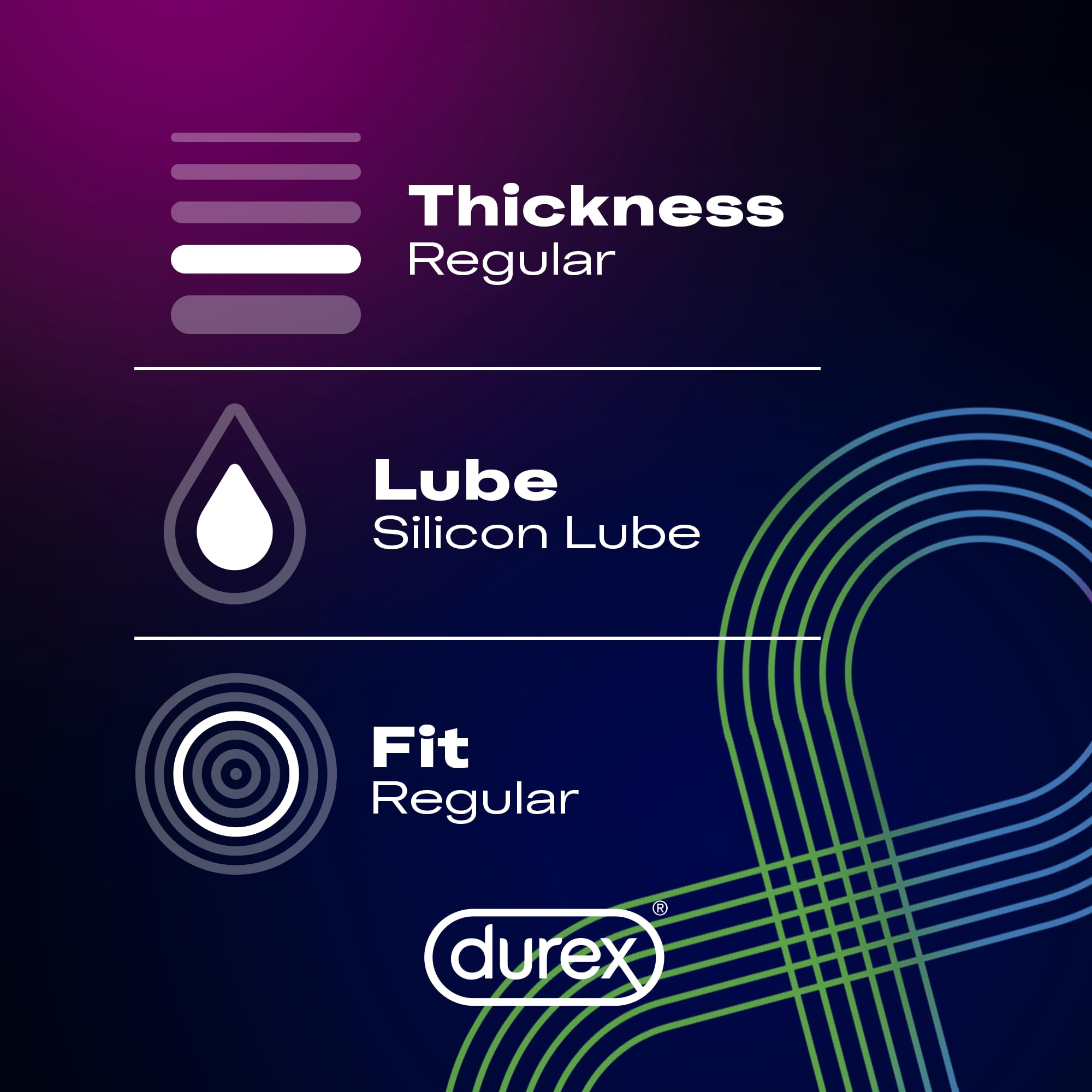 Durex Extended Pleasure Condoms Pack of 12 - Longer-Lasting Climax Delay Condoms with Benzocaine Lube, Natural Rubber Latex, Electronically Tested for Confident Protection