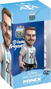 MINIX - Football Stars #174 - AFA Argentina - Alexis Mac Allister 20 - Collectible Figure 12 cm