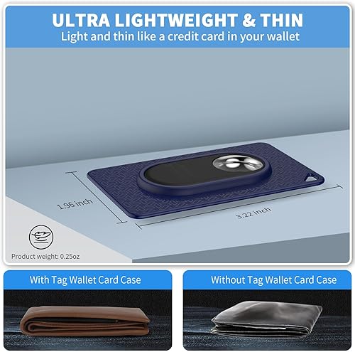 Miniatura 2 de Paquete de 2 fundas para tarjetas para Galaxy SmartTag2, funda ultradelgada para SmartTag2, funda para tarjetas Smart Tag 2 de TPU suave para