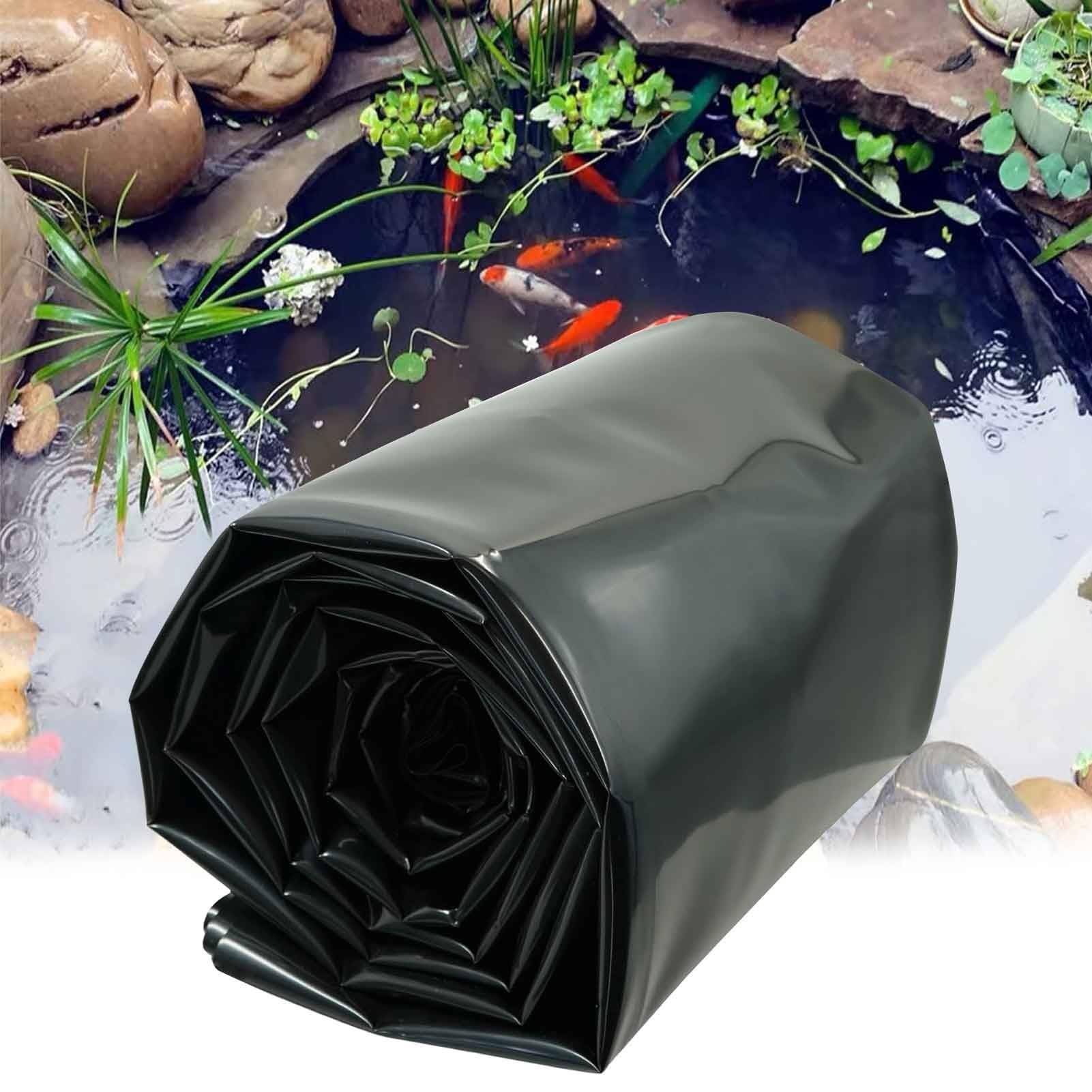 池ライナー HDPE ターポリン シーリング フィルム黒 0.13 ミリメートル厚さ不浸透性フィルム折りたたみ式プールの下敷き(7x10m)