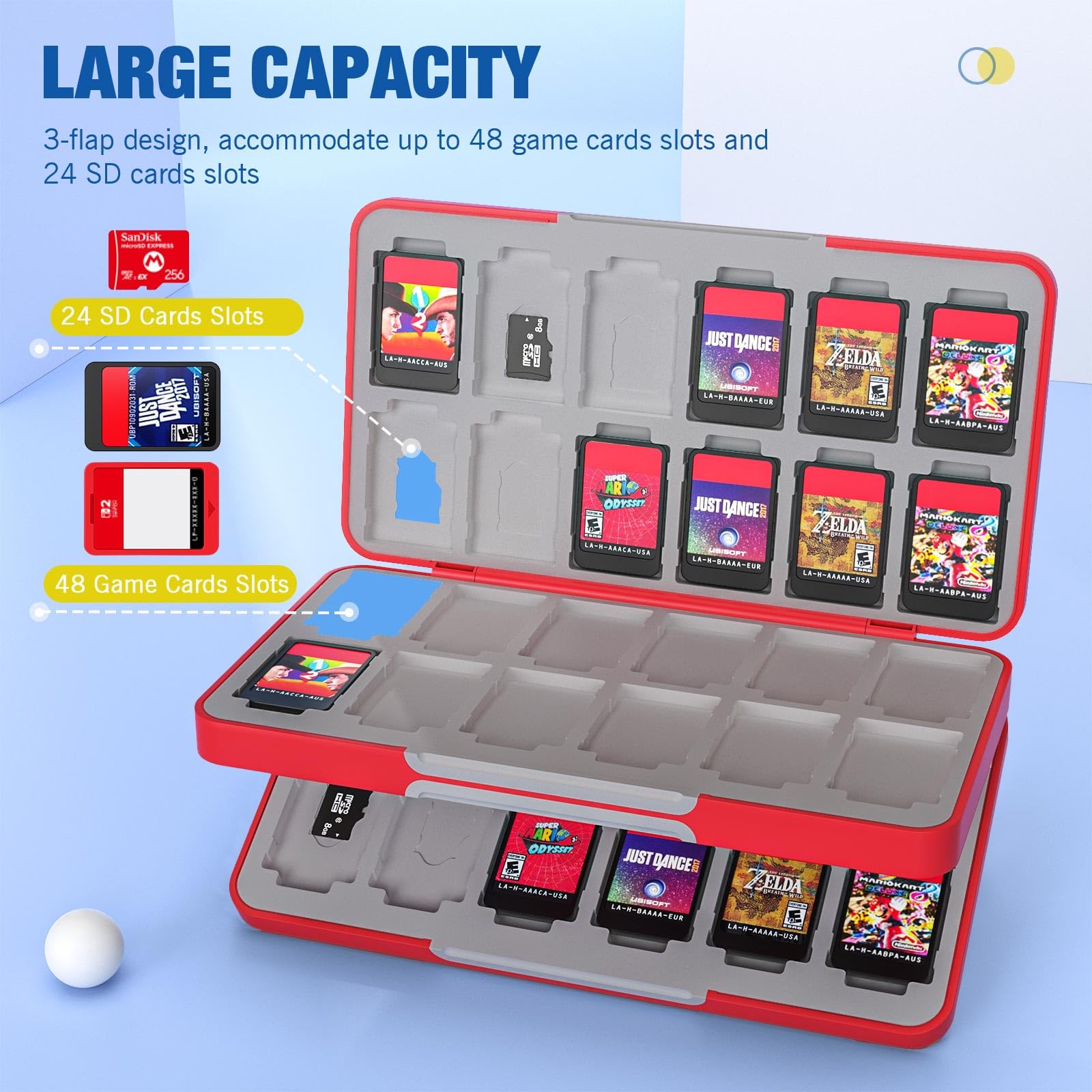 Amazon.com: MoKo 48 Game Card Case for Nintendo Switch 2 / Switch