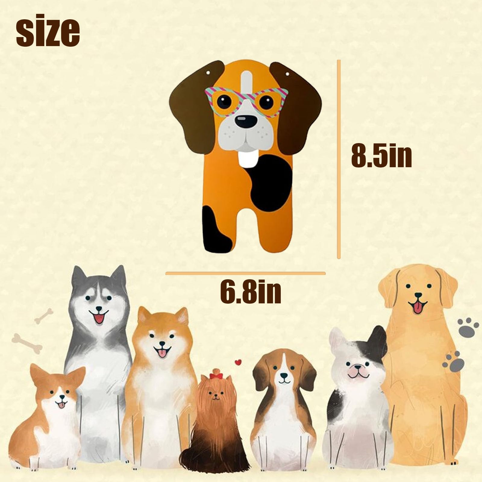 GOTPASS Puppy Birthday Party Supplies Happy Birthday Banner Dog Themed Birthday Party Decorations, Blue