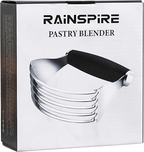 Miniatura 8 de Rainspire Cortador de repostería XL para hornear, licuadora de repostería resistente, acero inoxidable, cuchillas gruesas y afiladas, cortador de