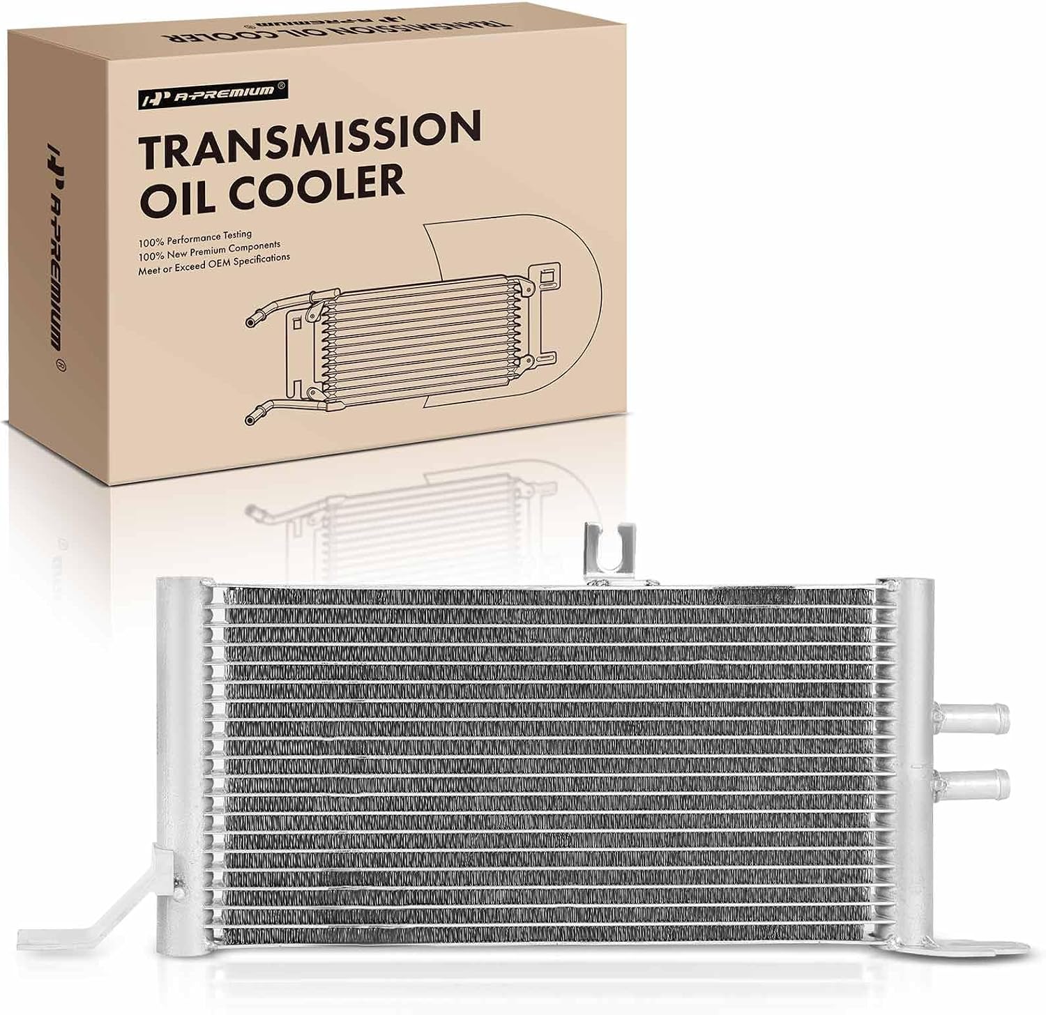 A-Premium Automatic Transmission Fuel Cooler Compatible with Ford F-250 Super Duty F-350 Super Duty F450 Super Duty F550 Super Duty 2008-2010, 6.4L