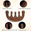 Wooden Head Scalp Massager For Hair Growth | Wood Scalp Massager Comb Tool - Gua Sha For Hair Massager | Wooden Wide Tooth Comb Hair Massager For Hair Growth | Head Messages For Scalp (Brown) gallery image