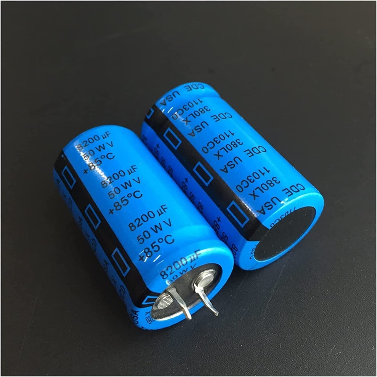 Akcesoria elektroniczne Zestaw kondensatorów 10 szt. 8200uF 50V 380LX 25x45mm 50V8200uF Snap-in PSU Aluminiowe kondensatory elektrolityczne Urządzenia elektroniczne