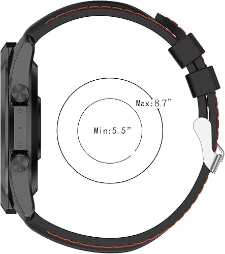 Miniatura 2 de Paquete de 3 correas de silicona de liberación rápida de 0.866 pulgadas compatibles con Fossil Men's de 1.732 pulgadas Gen 6/Gen 5 Julianna, Q