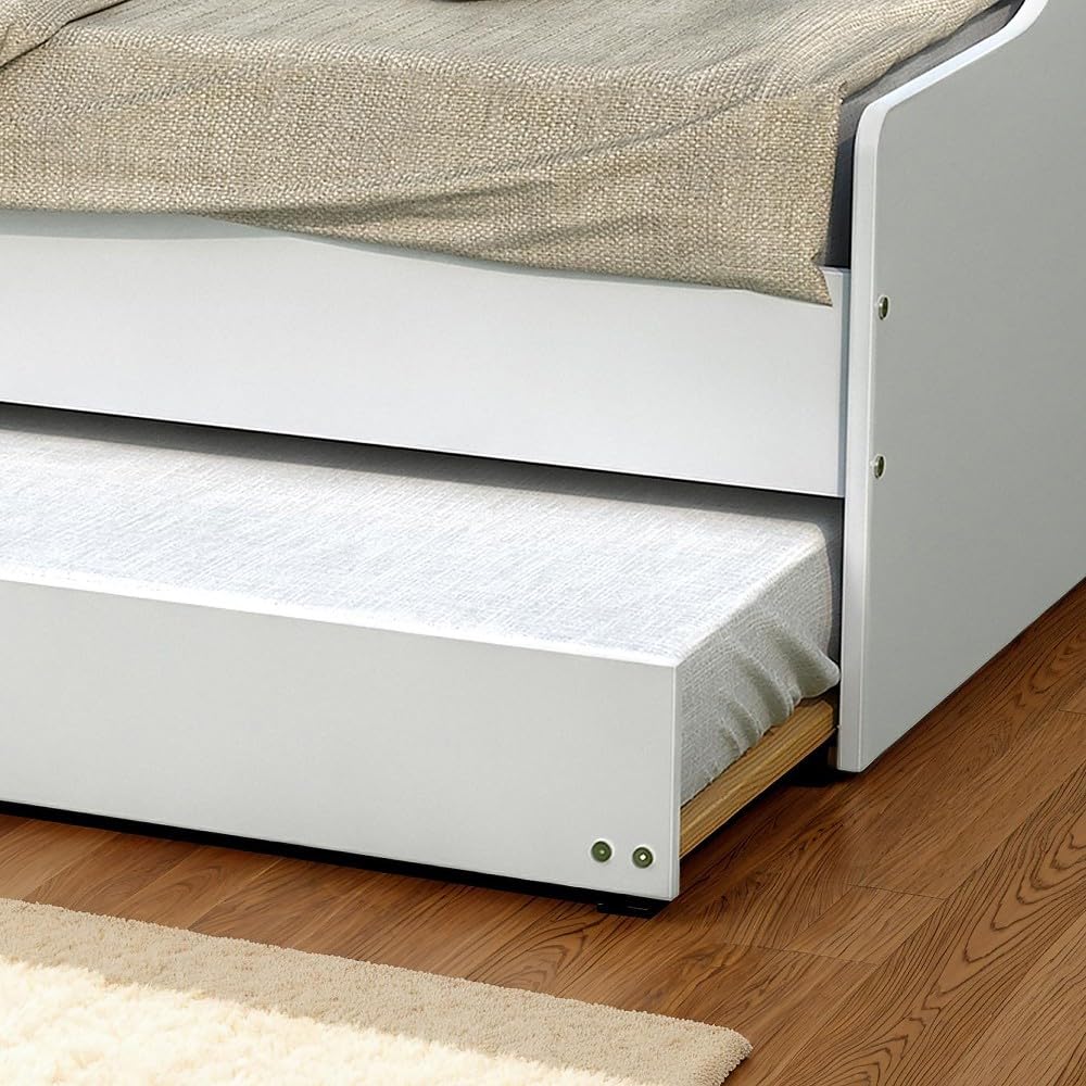 WEBER INDUSTRIES Lit gigogne Sweet 90x200 + 2 sommiers + 1 tiroir-lit/Blanc