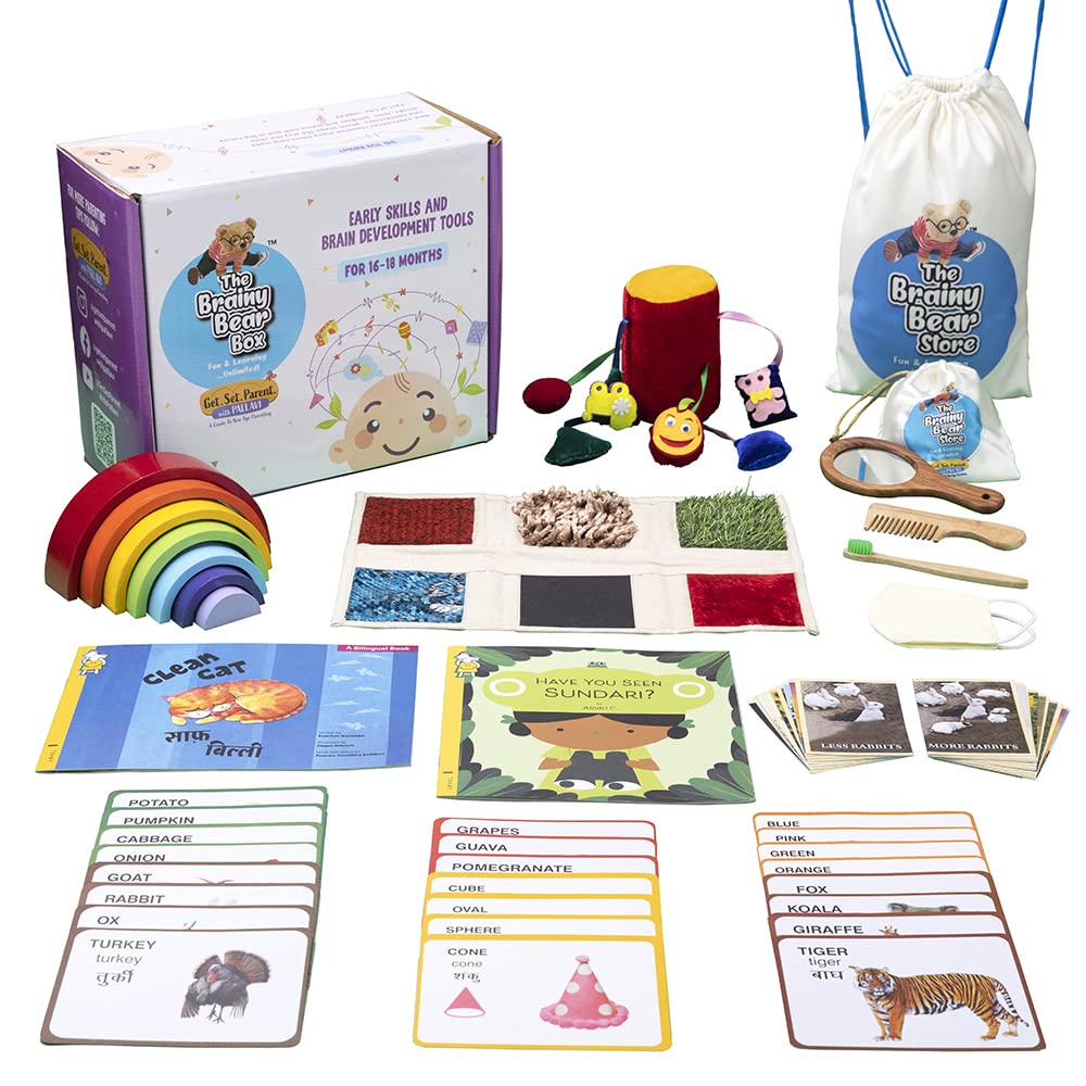 Buy Brainy Bear Subscription Box 6 (1618 Months) Learning wooden