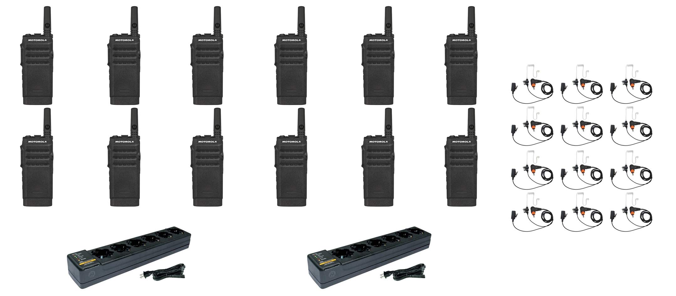 SL300-U-SC-2 UHF 403-470MHz 2 Channel 3 Watt Digital DMR Non-Display Radio with E346 Surveillance Headset and PMLN7101 Multi