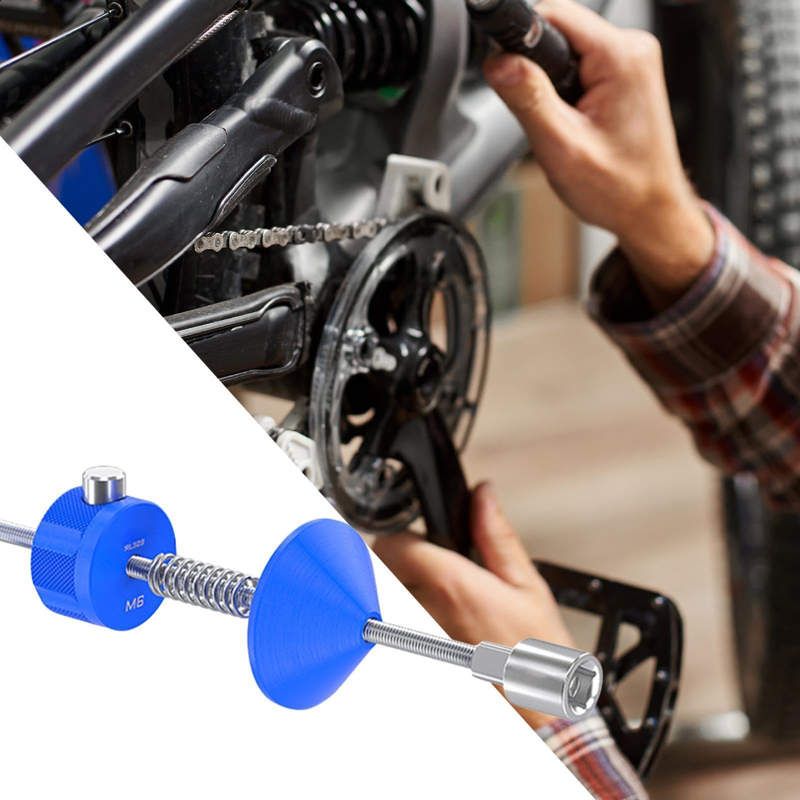Strumento di rimozione della pedivella, installazione e riparazione rapida, strumento di rimozione del movimento centrale, per cuscinetto del pedale della bicicletta da sporco, mountain bike, ciclismo