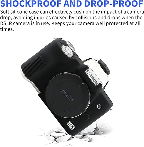 Miniatura 4 de Easy Hood Funda para cámara digital Canon EOS M50M50 Mark II, funda de silicona suave antiarañazos, funda protectora protectora para cámara de