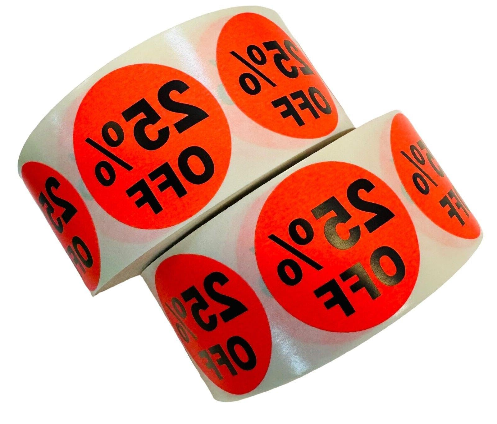 for 1000 Bright Tag Point of Retail Store Stickers Labels 4 Rolls