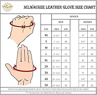 Vista 2 de Milwaukee Leather MG7575 - Guantes largos de piel para hombre, color negro