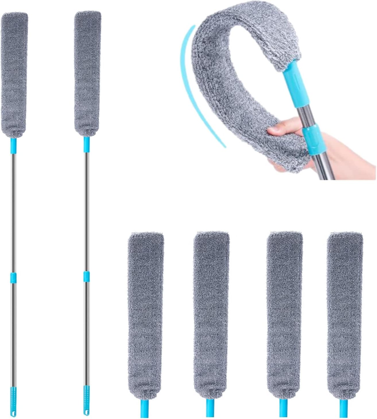 Tencipeda Retractable Gap Dust Cleaner, Microfiber Gap Duster 25 To 60