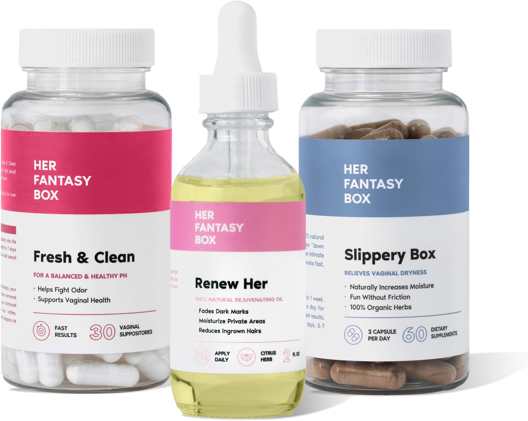 Her Fantasy Box | Her Fantasy Bundle: Premium Vaginal Care Products for Ultimate Comfort & Wellness