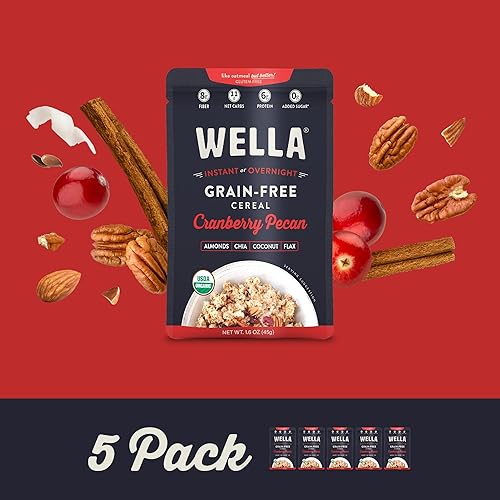 Vista 110 de Wella Alternativa de avena de cereales, cereales calientes sin gluten, cereales calientes para desayuno, paleo orgánico sin granos, superalimento