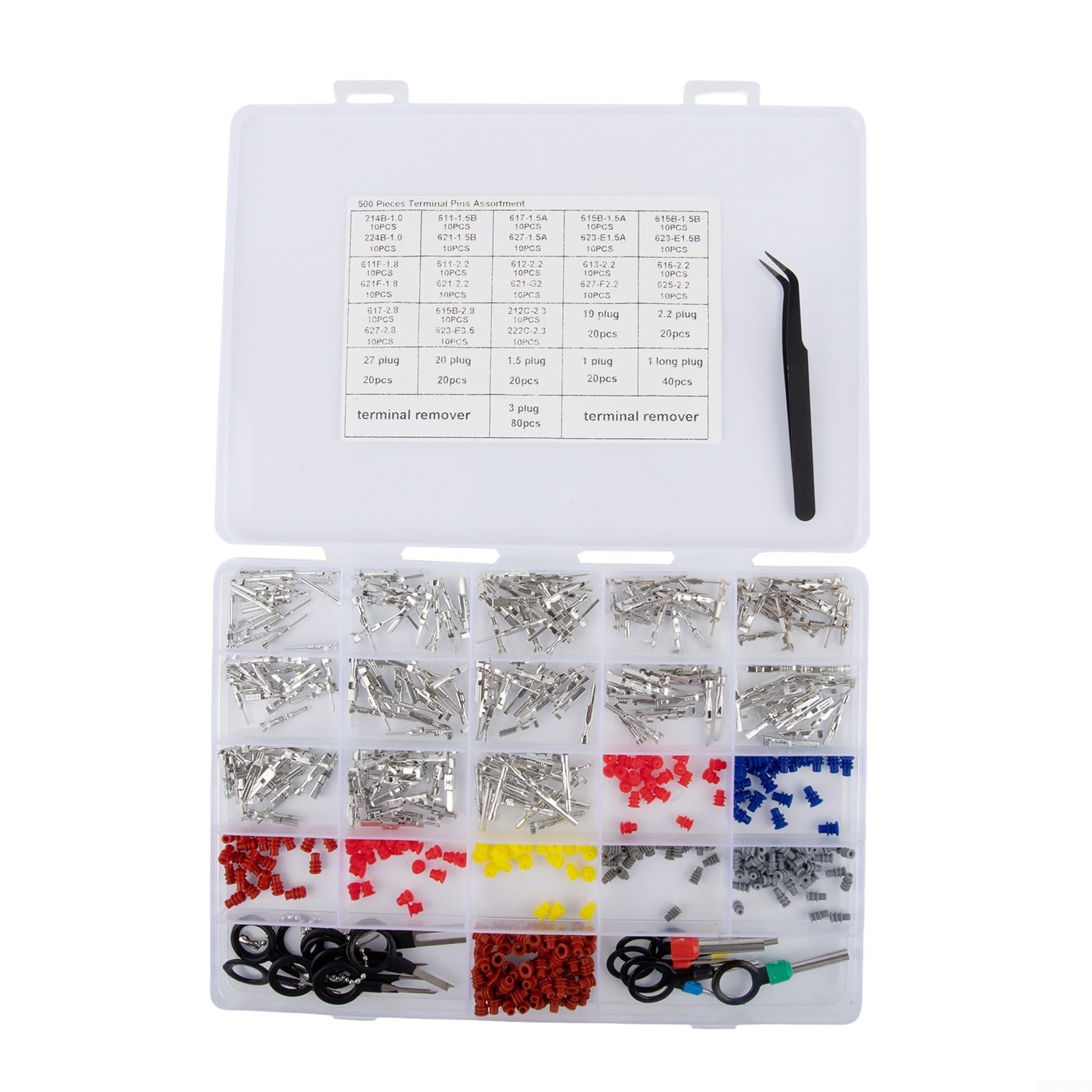 Kit de pines de conector contra la corrosión, terminales con sellos de 1 mm a 3.5 mm automotriz