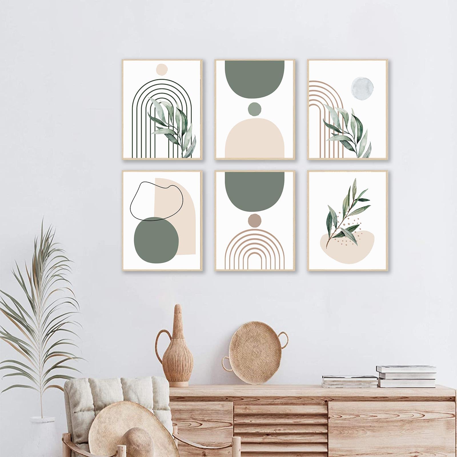amazon-com-sage-green-boho-wall-art-prints-abstract-geometric-boho-wall-decor-leaf-botanical-sun-moon-line-canvas-art-prints-minimalist-green-boho-room-decor-poster-paintings-for-bedroom-gallery-living-room