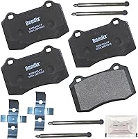 Vista 62 de Bendix Priority1 CFC154 - Juego de pastillas de freno de disco para Avanti II, Century, LeSabre, Regal, Riviera, chasis comercial, DeVille