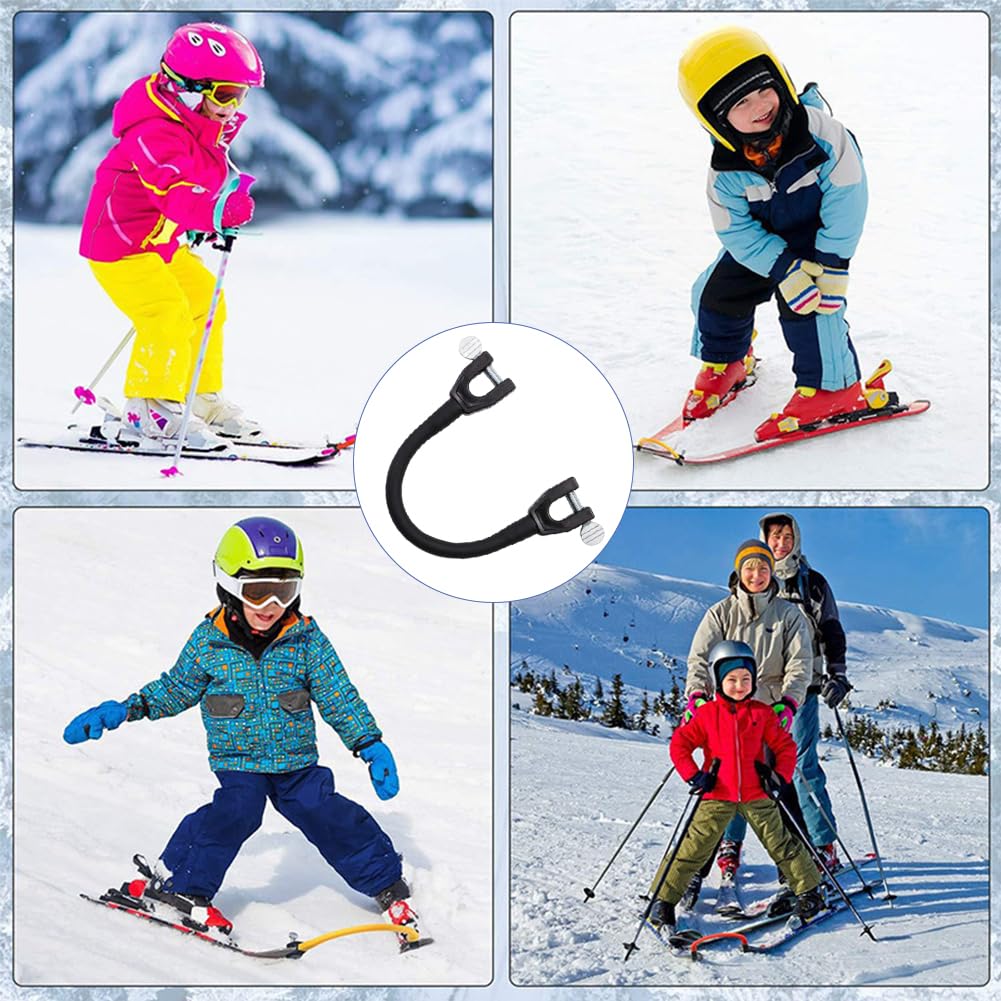 Connettore per Punta da Sci per Bambini Connettore Punta Sci Connettore per Punta da Sci Portatile Aiuto per L'Allenamento di Sci per Snowboard per Bambini, Principianti