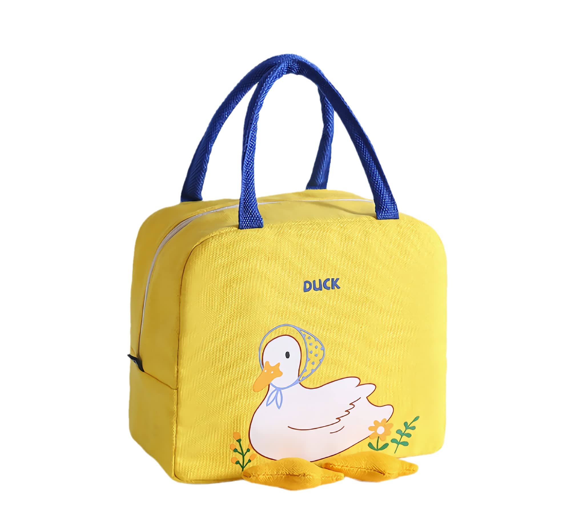 COOLBABY Insulated Lunch Bag Thicken for Adults/Men/Women/Kids, Water Resistant Leakproof Cartoon Lunch Bag, Perfect for Work/School/Picnic 0.80 x 20.60 x 14.00 CM, yellow duck, YLY2003-HY