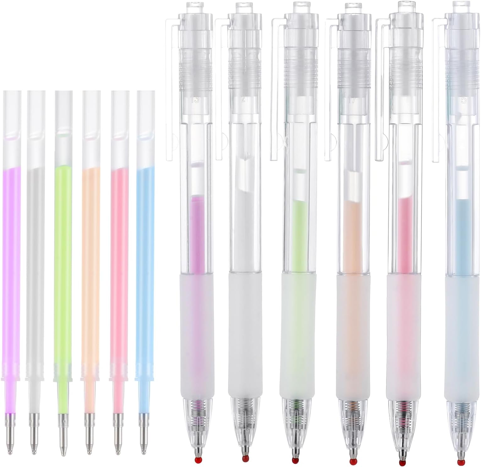 12Pcs Quick Dry Glue Pen Ballpoint Roller Glue Pen Easy Precise Control Fine Tip Adhesive for Crafting Apply Like Writing for Crafting Scrapbook Card Making Foil Calligraphy Artist