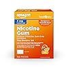 Amazon Basic Care Coated Nicotine Polacrilex Gum, 2 mg (nicotine), Stop Smoking Aid, Fruit Flavor, 160 Count