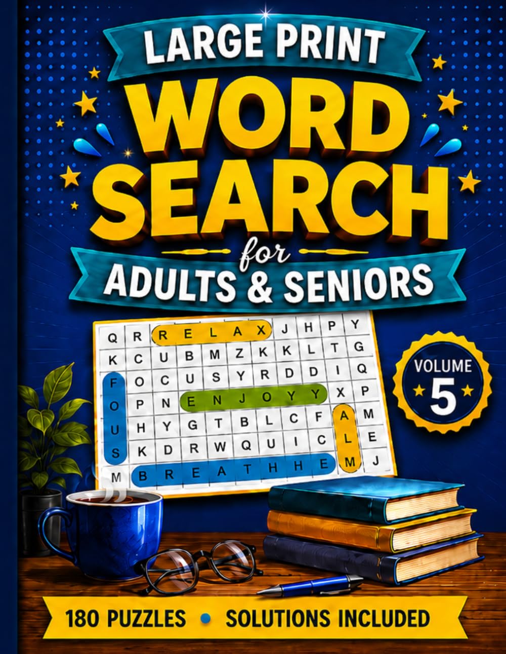 Large Print Word Search for Adults & Seniors Volume 5
