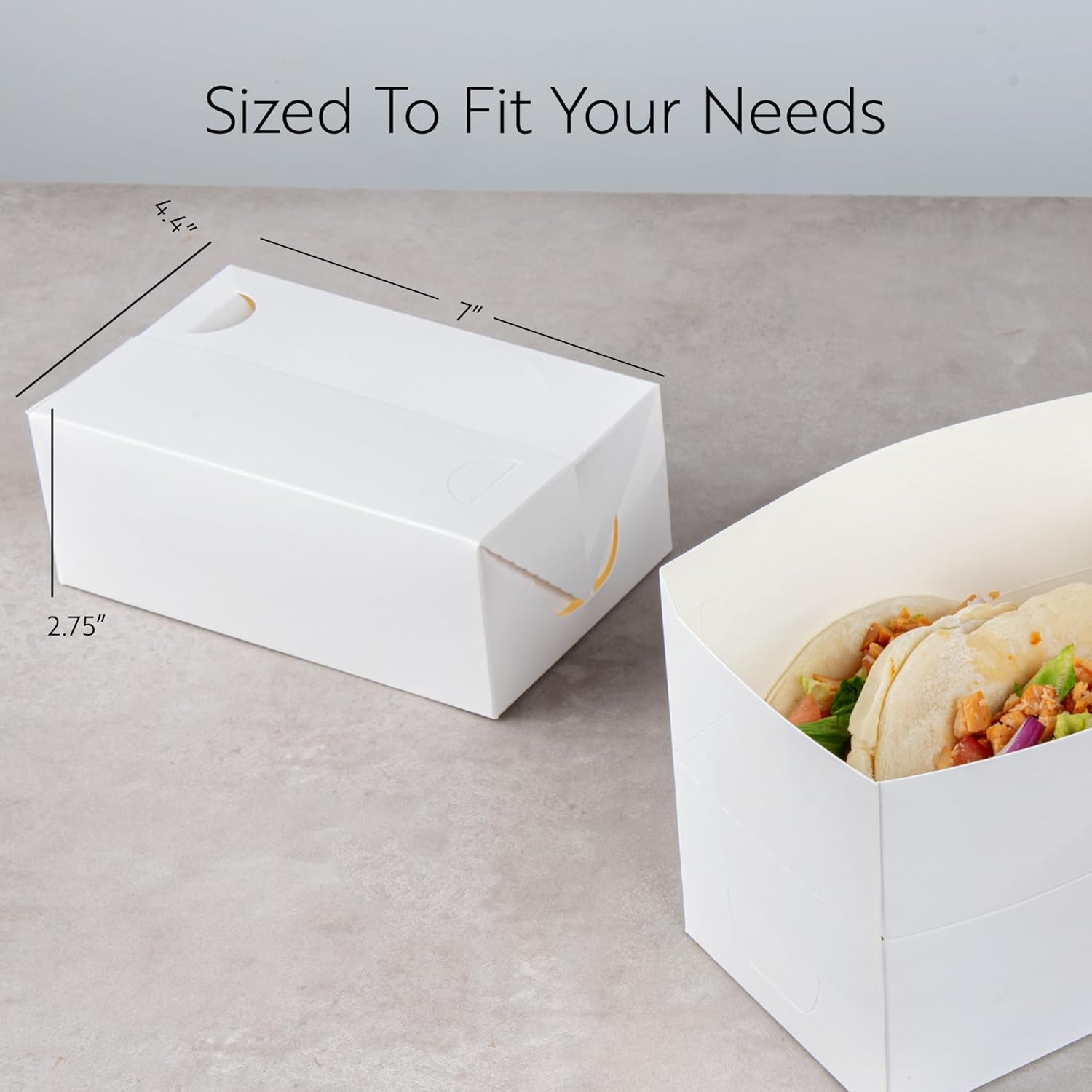 Restaurantware Paper Lunch Box 100 Count 47 Ounce Microwave-Safe Takeout Box Recyclable Lunch Container Grease-Resistant Food Container Spill-Resistant Quick Assembly Box White