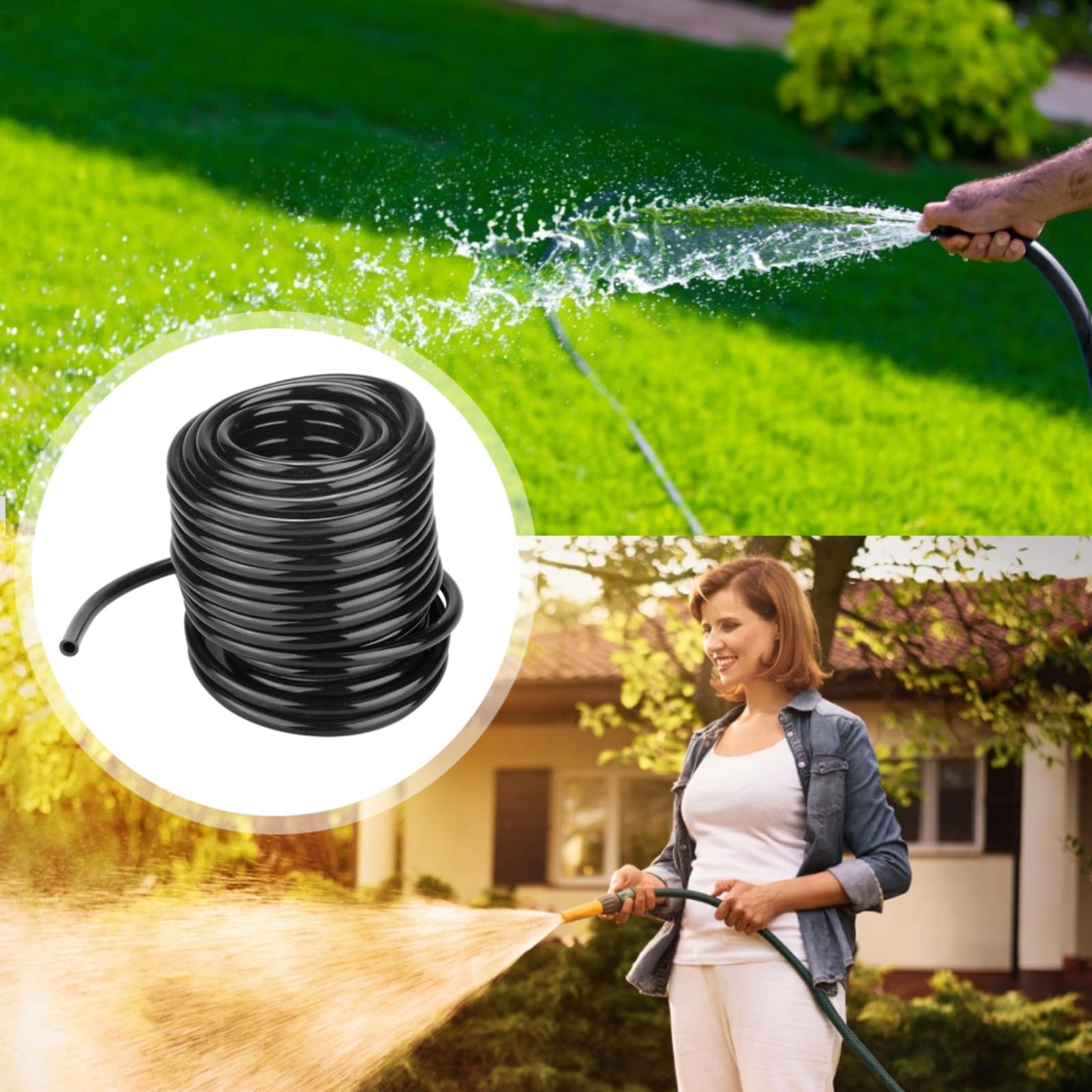 10m / 20m/ 50m Garten Bewässerungsschlauch Drip System Verbindungsrohr Landwirtschaft Rasen Wasser Schlauch für Garten Bewässerungssystem