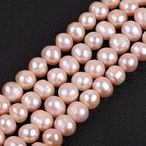 Miniatura 3 de JOE FOREMAN Cuentas de perlas cultivadas de agua dulce para manualidades y fabricación de hebras completas de 15 pulgadas, Piedra