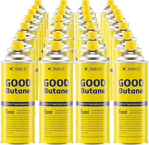 Miniatura 6 de COOKKING Cilindros de combustible de butano de 8 onzas con sistema de seguridad dual (paquete de 28)