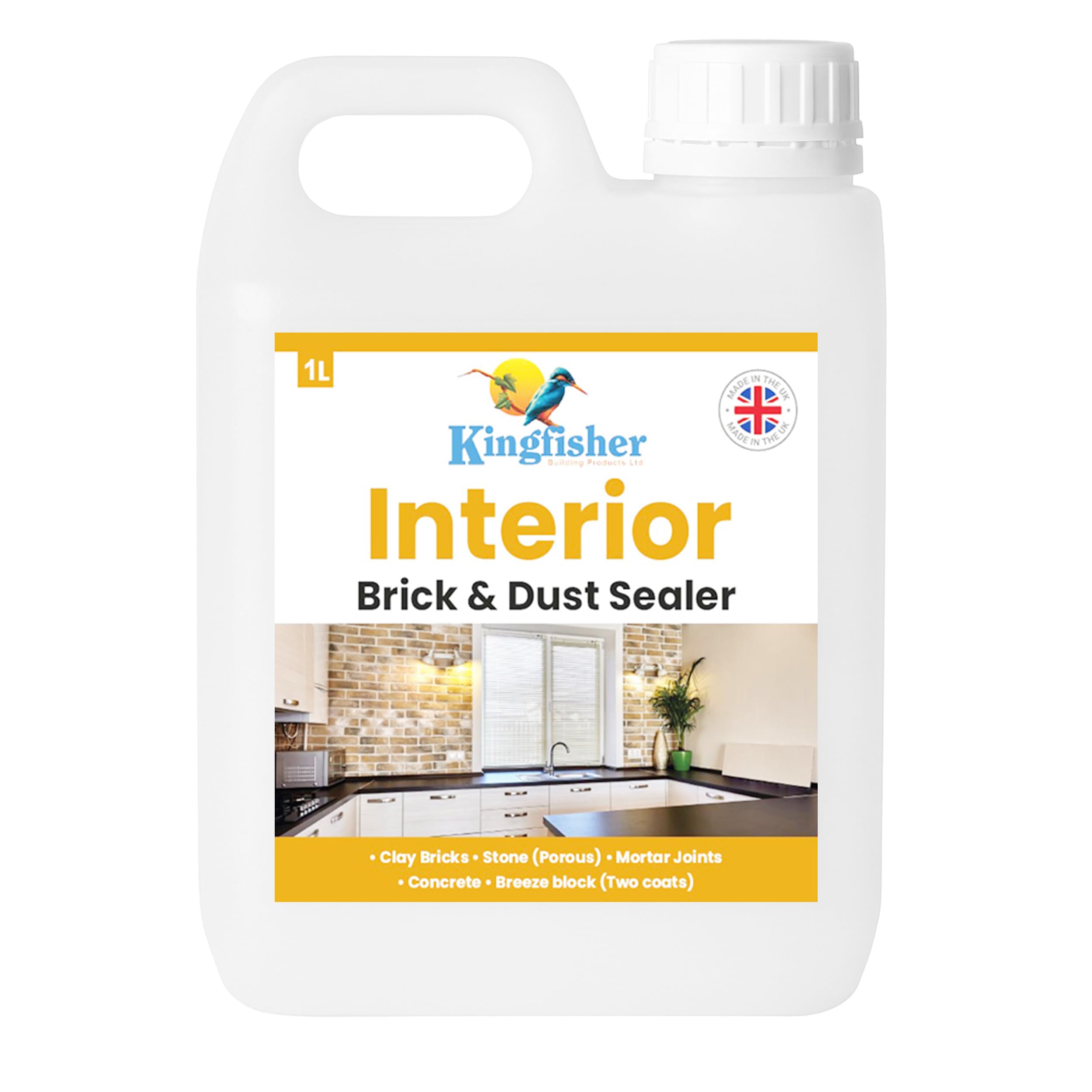 Kingfisher Interior Brick & Dust Sealer- Matt Finish (1 Litre)