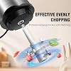 300W Fruit & Vegetable Chopper 2L Food Processor Small Meat Grinder Electric Dicer with 2 Speeds, 4 Bi-Level Blades,for Meat,Fruits,Smoothie, Vegetables,Onion,Garlic and Nuts