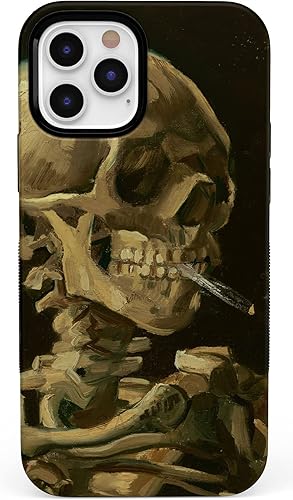 Vista 157 de Casely Funda para iPhone 12/12 Pro Compatible con MagSafe Funda de mármol negro