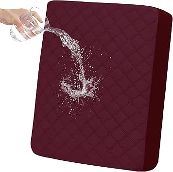 50% off: Easy-Going Waterproof Oversized Chair Cushion Covers, Non-Slip Leakproof Sofa Seat Cushion Slipcovers, Quilted and Stretch …