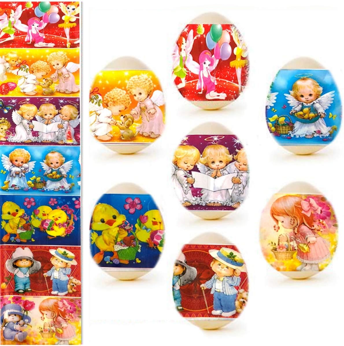 Children's Angels Easter Egg Wraps, 14 Pieces Children's Angels Easter Egg Wraps, 14 Pieces