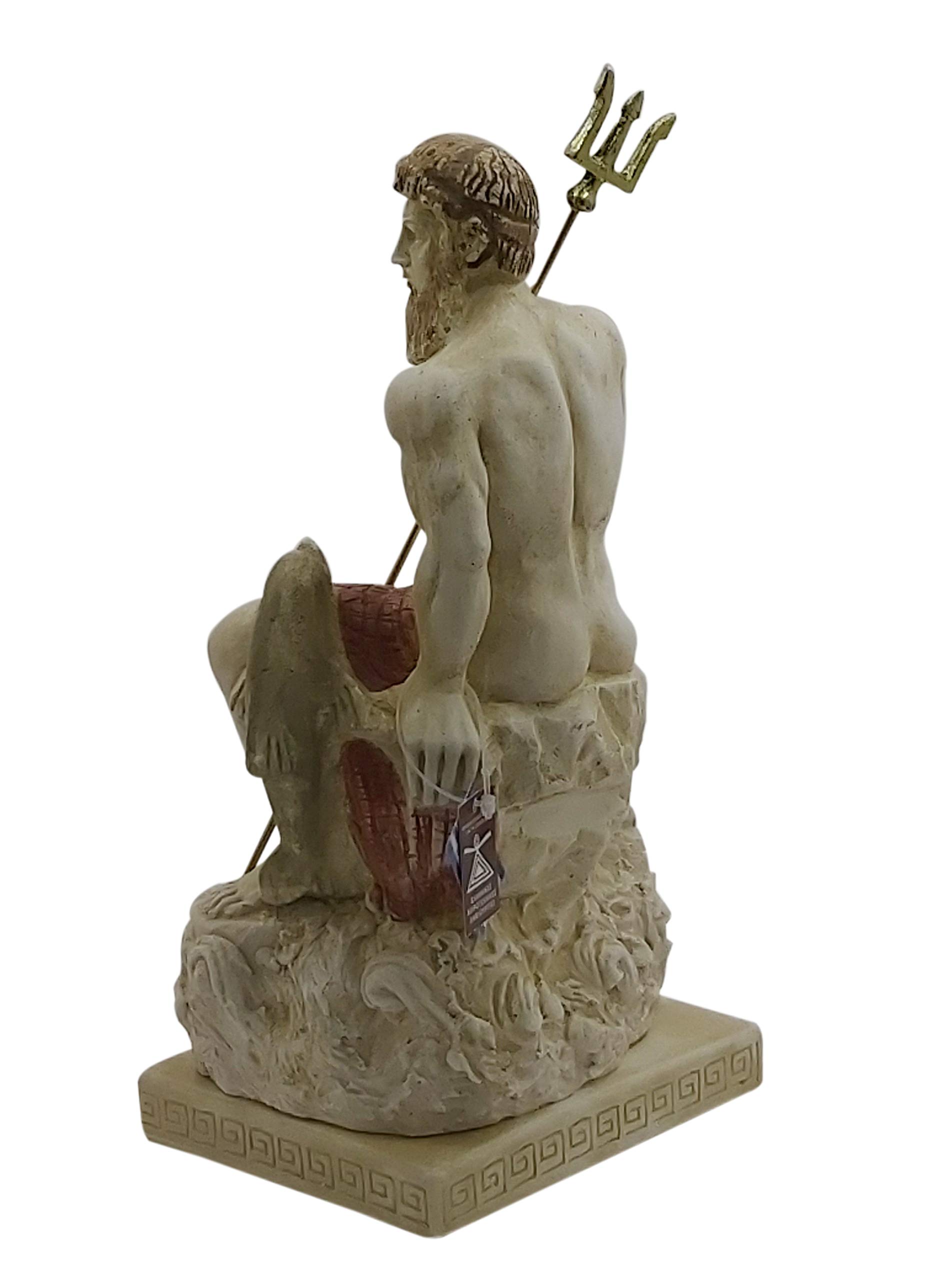 Neptune God Statue Poseidon Greek God Of The Sea Neptune Bronze Color