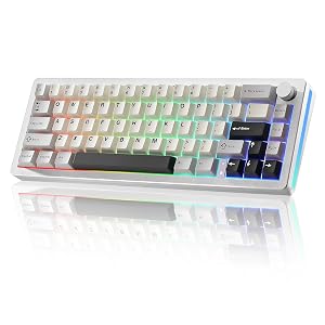 YUNZII AL66 Wireless Mechanical Keyboard Full Aluminum CNC 65 Knob Control Bluetooth 2 4G Wired Hot Swappable Pre-lubed