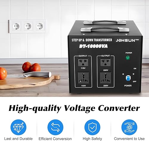 Miniatura 2 de ST-10000 - Convertidor de transformador de voltaje de 8000 W, 110 V a 220 V, convertidor de voltaje, convertidor de potencia, uso doméstico y