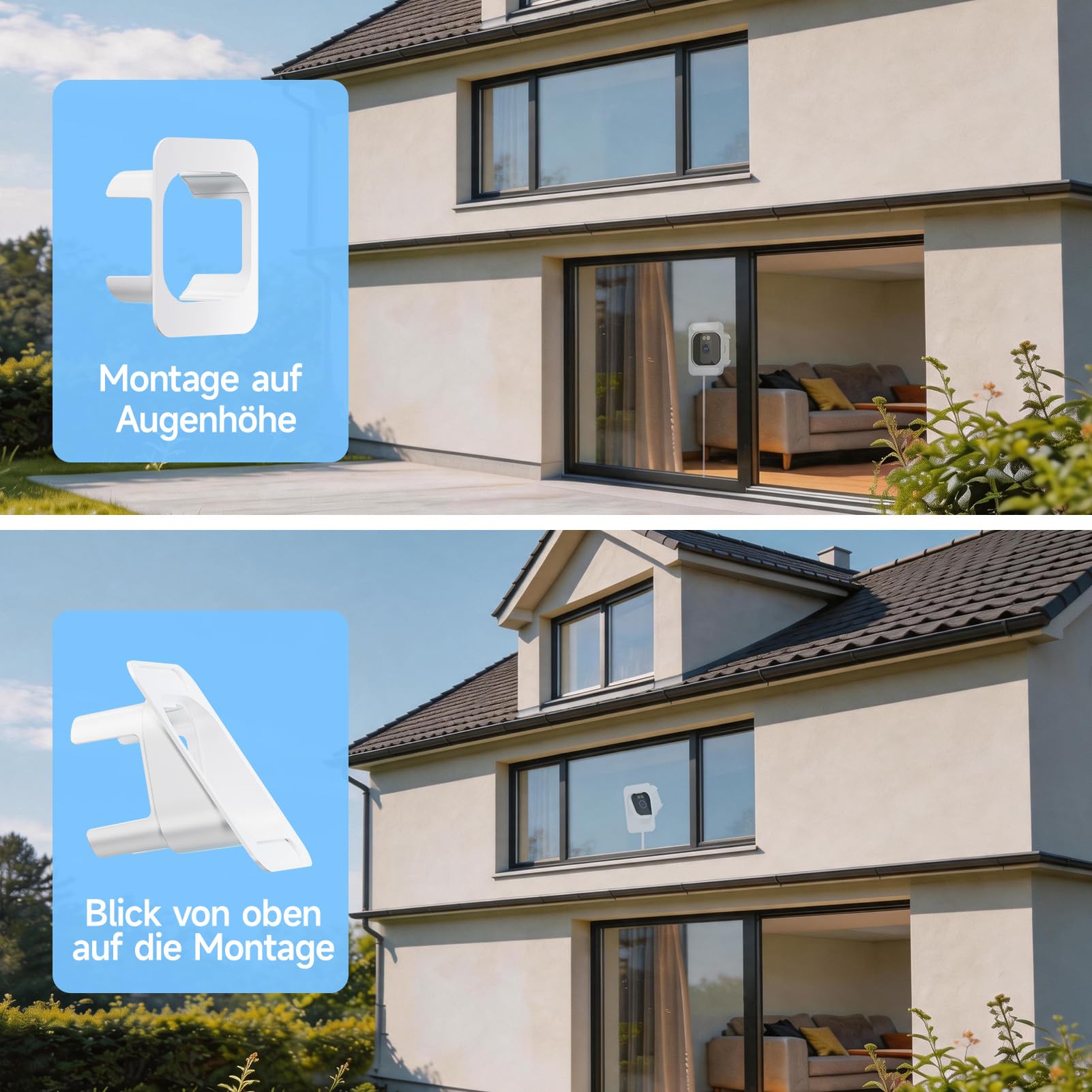 fanxiang 3MP 2K HD Fenster Kamera, WiFi & Bluetooth Überwachungskamera | Innen, Farb-Nachtsicht, 24/7-Aufnahme, Bewegungsmelder, Zwei-Wege Audio, Live Übertragung Handy, RTSP/ONVIF Unterstützung