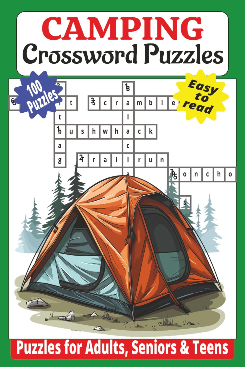 Camping & Outdoors Crossword Puzzles: Fun & Challenging Word Games for Nature Lovers, Hikers, and Campers