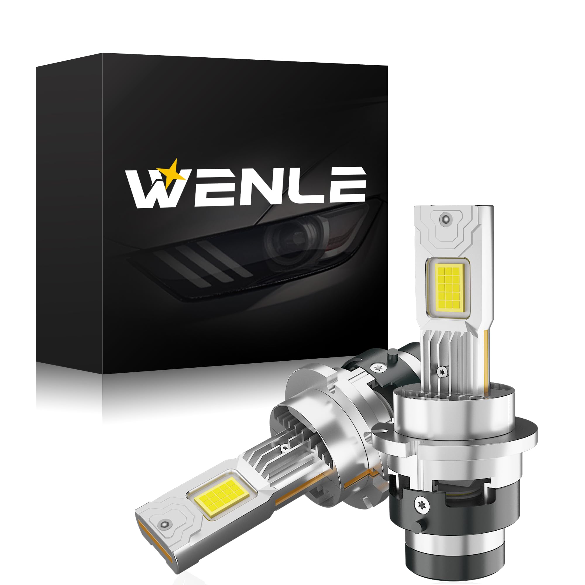 Amazon | WENLE 直径が短い D2S LEDヘッドライト バルブ 新車検対応