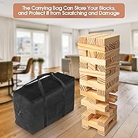 Vista 6 de Storage Bag for Giant Tumble Tower Games Block,Carry Case for Large Tumbling Timber Replacement Bag Only- Storage 54 Pieces
