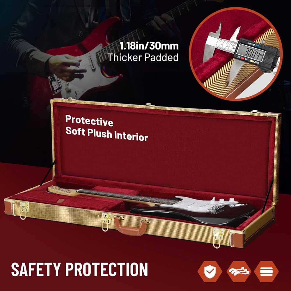 ギター ELK DELUXE with original HARD CASE SKB 1SKB-62 Hardshell Electric Guitar Case for Jaguar