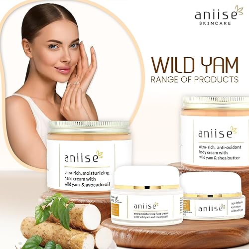 Miniatura 8 de Crema corporal Wild Yam - Hidratante hidratante para apoyo menstrual y menopáusico - Crema nutritiva con manteca de karité, aceite de aguacate y